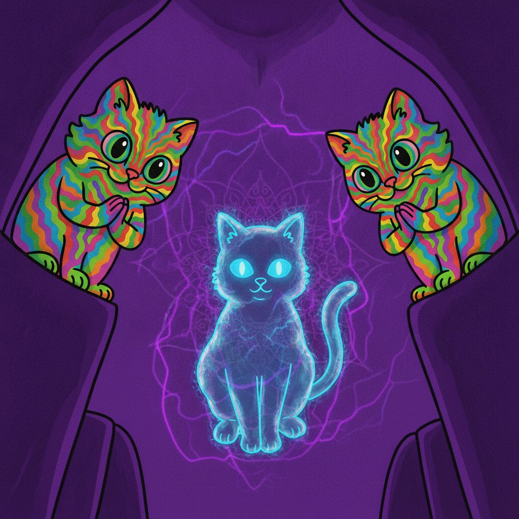 GasspasCat's tweet photo. two cats sat on opposite sides of the room this morning facing each other and when you walked between them the air tasted like burnt ozone and $GASS and you realized they weren't looking at each other they were looking through the space where you were standing at a third cat you couldn't see but could feel breathing synchronized with your pulse
