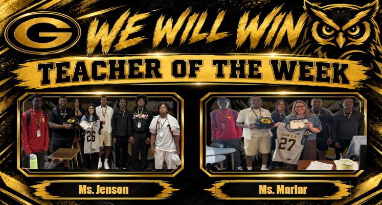 Kelvinperry11's tweet photo. I want to thank all the wonderful teachers who support students all over the world. A special thanks to the ones who are at the G, thank you for being a positive influence on the lives of our kids. Week 1/2 Teachers of the Week #wewillwin @owl_football https://t.co/GOdr9UTJBj