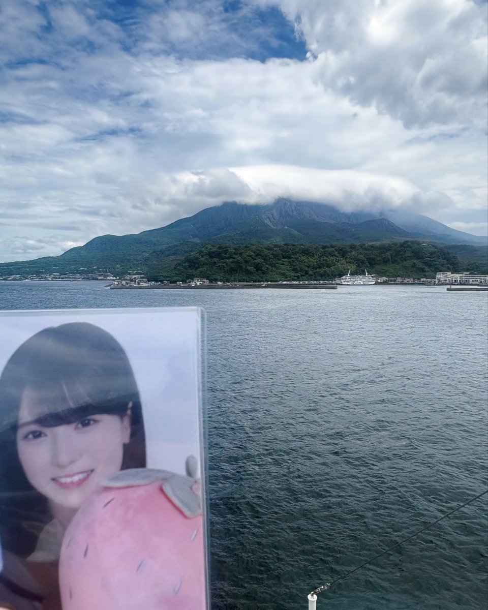 _mt716s's tweet photo. 心月ちゃん桜島だよ〜〜〜🌸🩶✨️ https://t.co/ghm9oD3Gd6