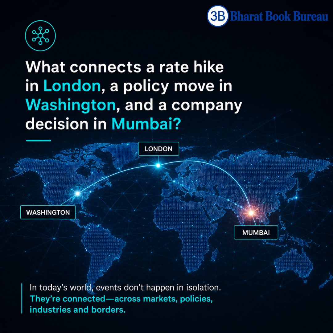 researchbook's tweet photo. A rate hike in London.
A policy move in Washington.
A business decision in Mumbai.
Different events. One connected world. 🌍
FT Professional helps you understand the stories behind the headlines — and the connections that matter.
#FTProfessional #GlobalBusiness #MarketInsights https://t.co/WEQZPICzzs