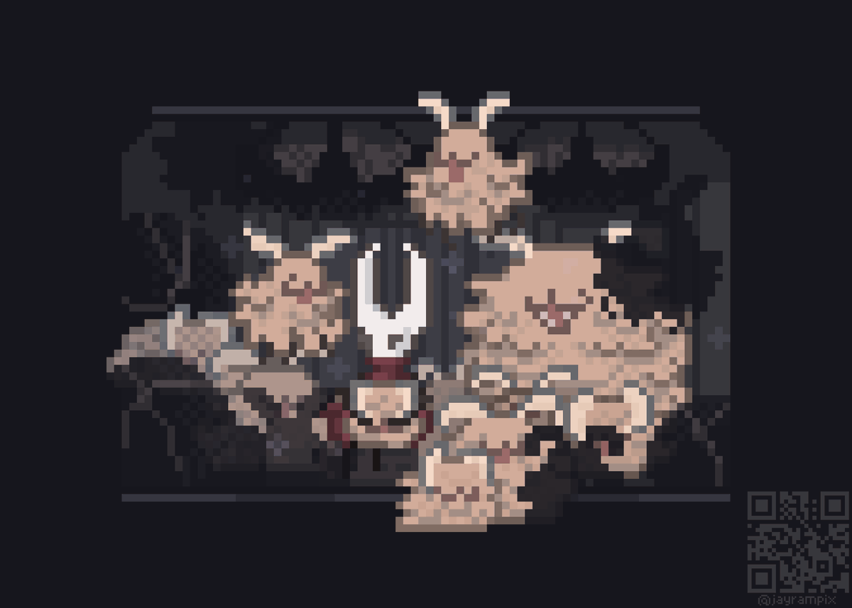 jayrampix's tweet photo. beloved fleas
#silksong #pixelart https://t.co/gJb94l61FR