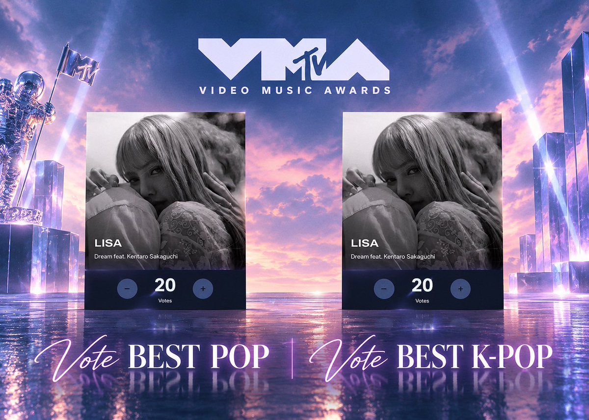 lisaxarm's tweet photo. ทุกคนเรายังคงโหวตกันอยู่ต่อเนื่องนะคับ ✌🏻

🏆 VOTE #LISA VMAs 2026🏆

📍Vote BEST POP
https://t.co/cumfql2UiY

📍Vote BEST K-POP 
https://t.co/Opk4wccTaT https://t.co/xe2BshoX4z