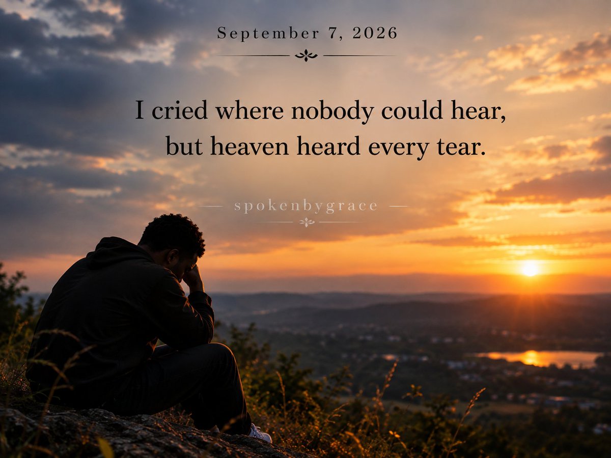 MatthewMonye's tweet photo. I cried where nobody could hear,
but heaven heard every tear.
#spokenbygrace https://t.co/5gR2gR5pHf