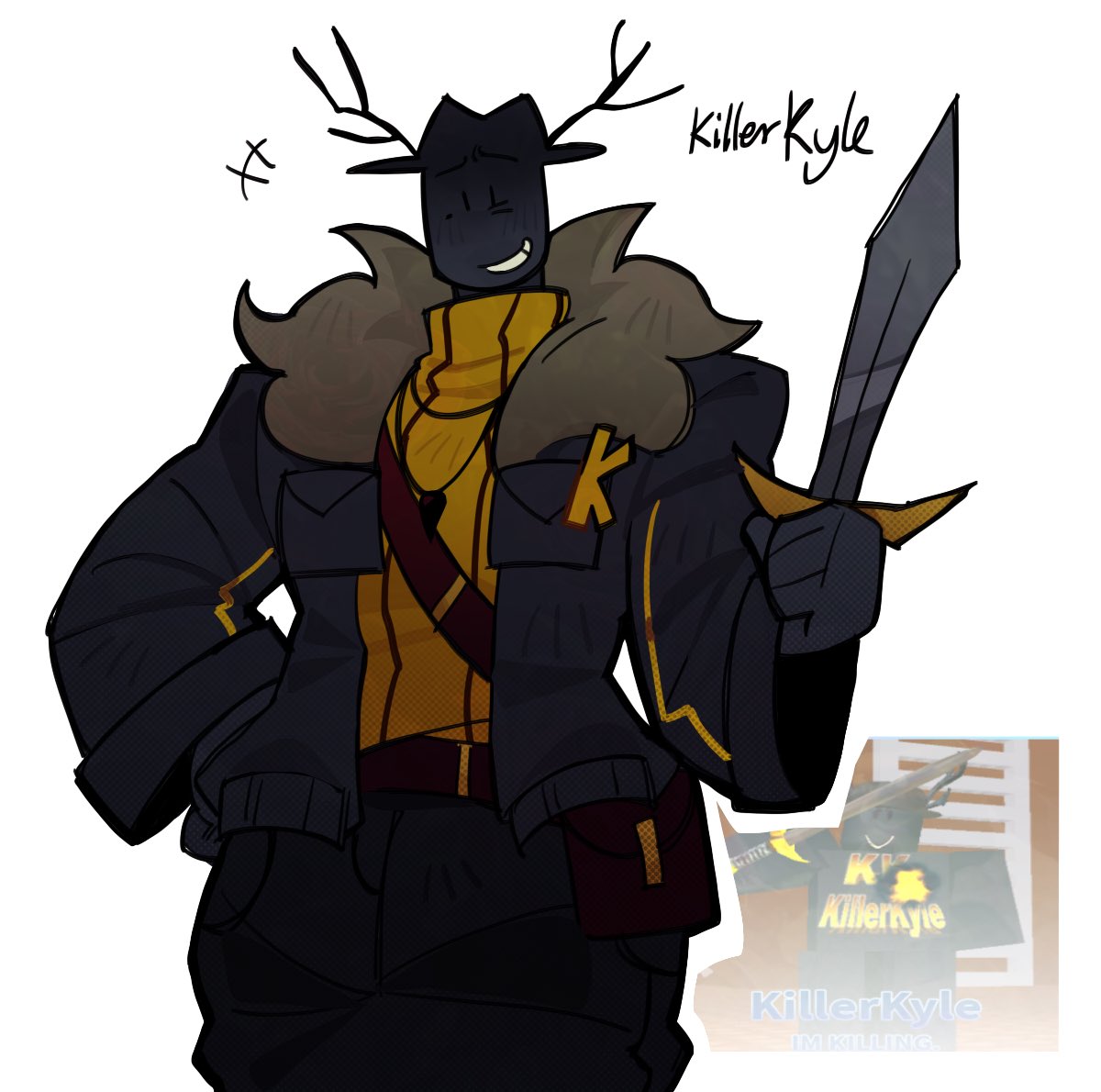 aunmai2555's tweet photo. my gwe killerkyle design its lwk butt but whatever https://t.co/YA4fZfRjhi