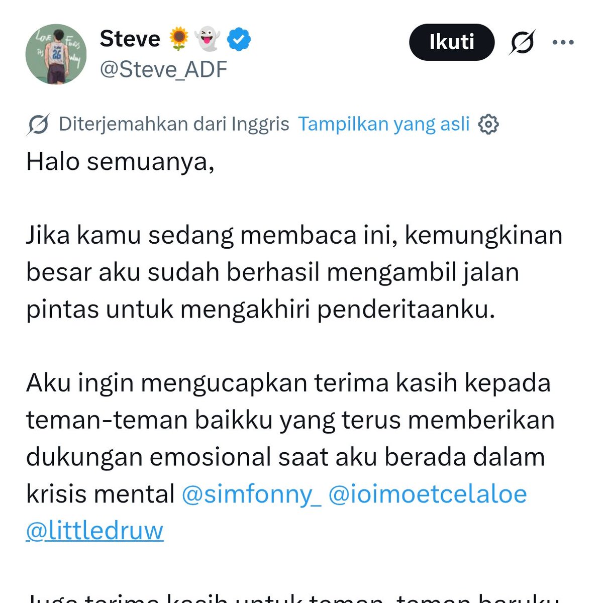 Kuberuntung tweet picture
