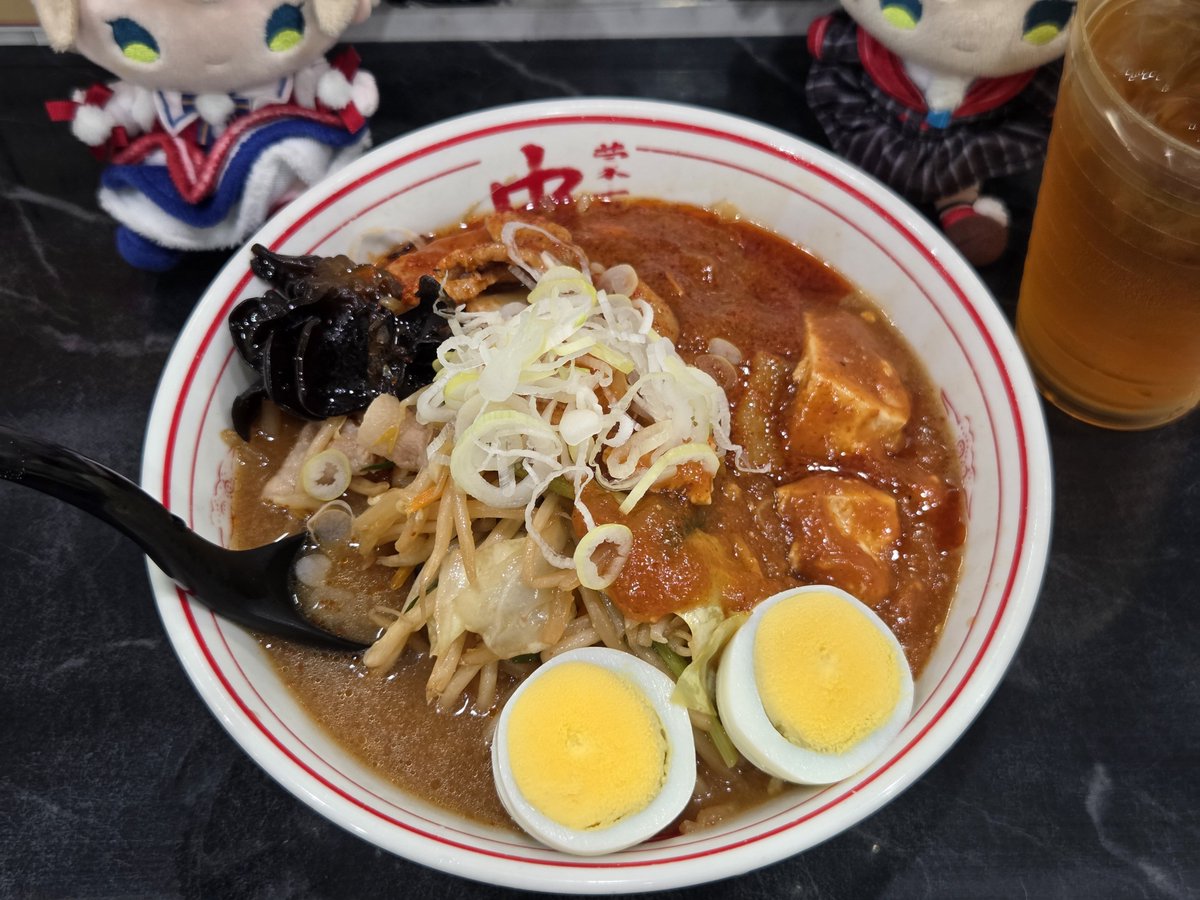ui_meal's tweet photo. #しぐれぬい と蒙古タンメン中本デートしてきました！
 #推し活  #ぬい活 https://t.co/ojjnpeCfuT