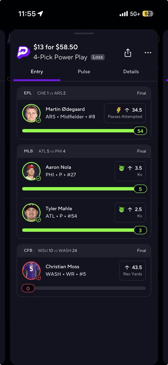 HardBoiledEqq's tweet photo. @PrizeSupport @PrizePicks uh i have multiple Christian Moss slips and he got injured on the second play of the game and never came back in the game please make it a reboot!! https://t.co/X0K5Gr9cXn