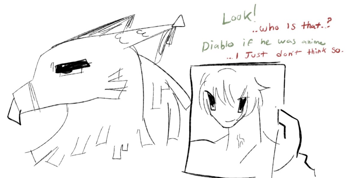 famiconic's tweet photo. this is my extremely niche meleeniacs au where everything is the same except diablo is an art teacher Diablo if he was anime https://t.co/XBIWDn3uC8