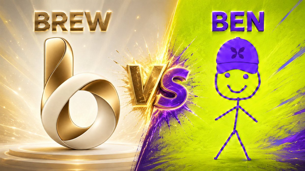 BEN_Flap's tweet photo. $BEN WHAT'S UP ？
It looks like $BREW is breaking out. 
Can $BEN still claim the final victory? 

$BREW appears to have a buyback-and-burn mechanism—should we introduce one too? https://t.co/3Wj91K7w5m