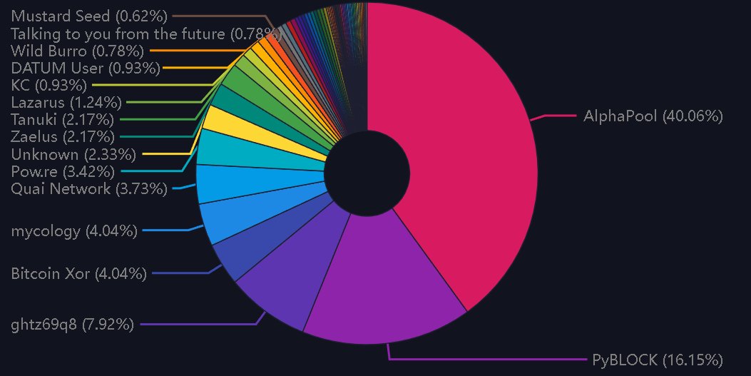 CryptoBakamoto's tweet photo. #Bip110 and #Blake2b were about so-called decentralization, firing the miners, not a 5 pools controlling all the hashrate, now Alpha pool holds 40% of the hashrate on Blakecoin, are you going to forkoff again @LukeDashjr @mattkratter @GregTonoski @GrassFedBitcoin ???? https://t.co/OYEB3Yvgjq