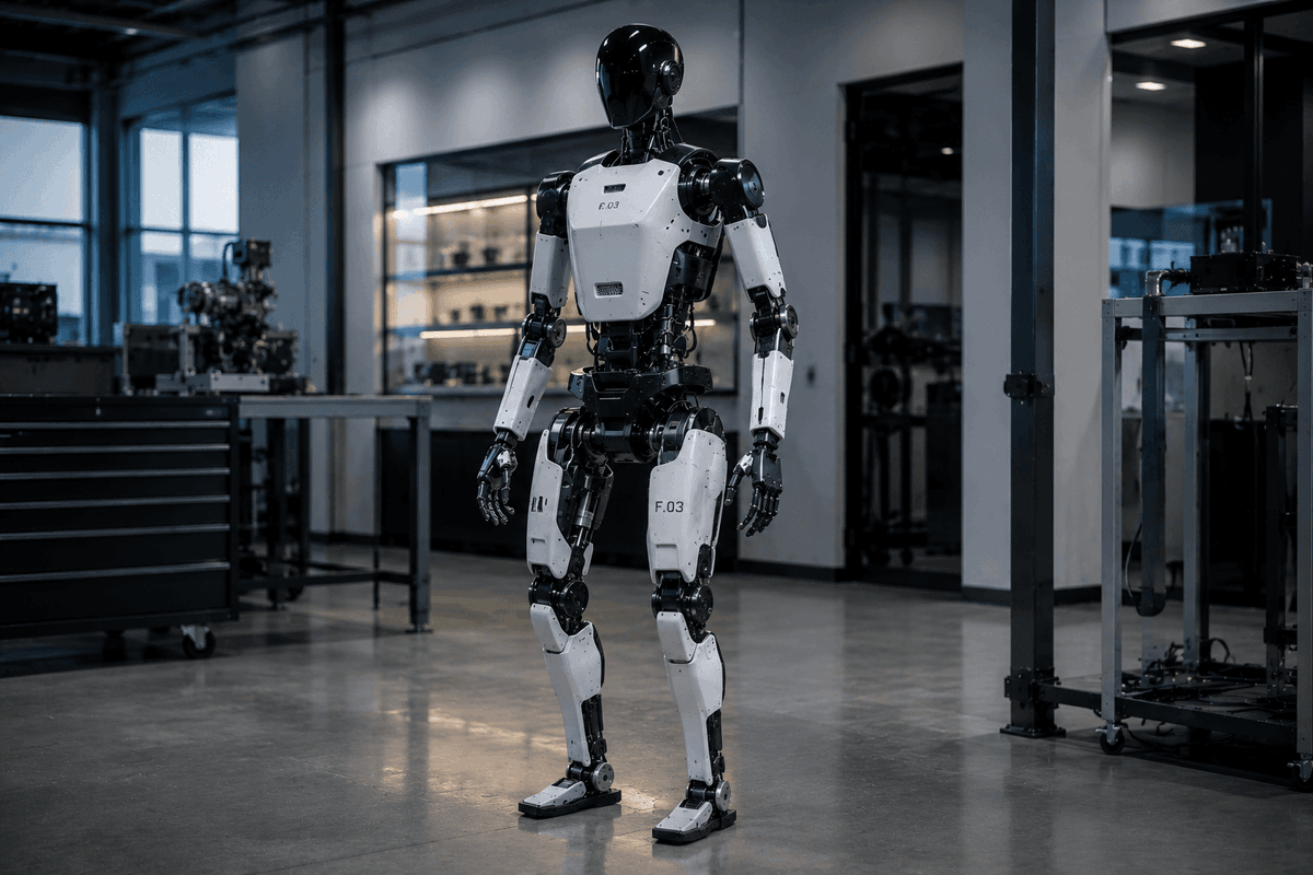rinrin48753591's tweet photo. Climbing 4.6m autonomously isn't a demo—it's a license for unstructured work. Figure 03 scaled an industrial ladder with no remote, no preset path, onboard sensors + edge only. Vertical space = robot territory. #FigureAI #HumanoidRobot #Robotics https://t.co/OXfqeelVRg