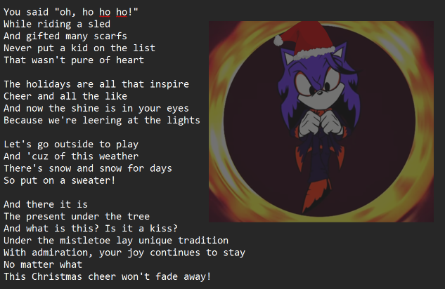 MegadriveMarcy's tweet photo. st. solis except it's a christmas parody of the song called st. nicholas https://t.co/dcuJaejdsx