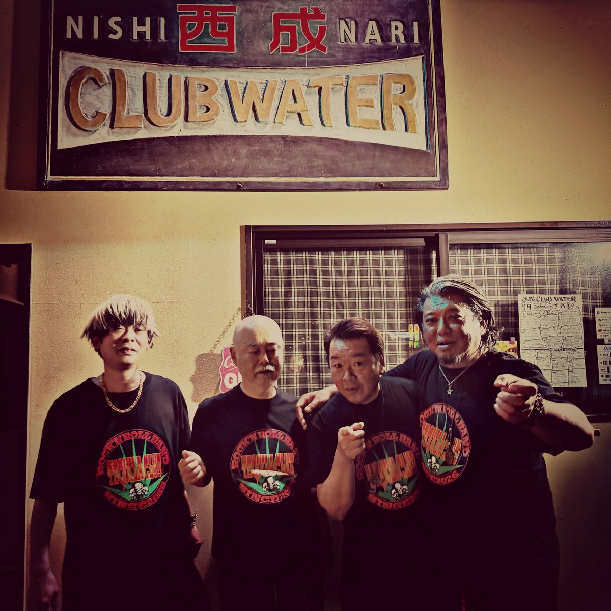 TequilaC76751's tweet photo. 2026.9.5 sat『西成Burst City』@西成CLUB WATER
いっぱいええ事あった‼️
Thank You Rock'n Roll⚡️

この“TEQUILA CLUB Tシャツ、ええなぁ😆👍 https://t.co/wQRnAYRoQY
