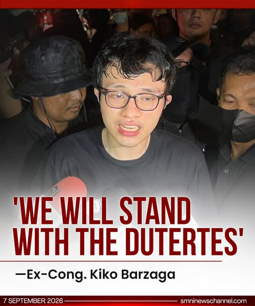 smninews's tweet photo. DUTERTE SA 2028

Buong katiyakang inihayag ni dating Cavite 4th District Rep. Kiko Barzaga na maninindigan siya sa mga Duterte, anuman ang mangyari.

Aniya, “The Philippines will rise again in 2028!” https://t.co/nH5kEq9WTg