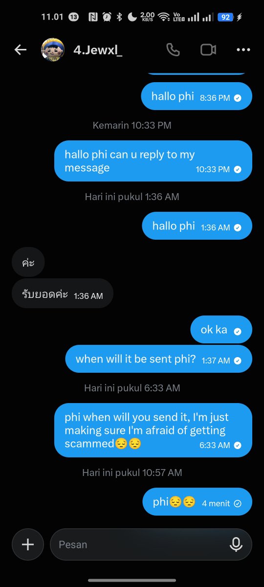 ariesnbloom's tweet photo. SCAM ALERT!!! 
I was scammed by a Jummo doll and Permpoon V1 for around 2,150 baht, he took photos on other people's tiktok. I am in Indonesia and don't know where to report it, please help me to get my money back
his account @ThirChi71054
please help ke
#ตลาดนัดGMMTV https://t.co/SUX23l7Kof