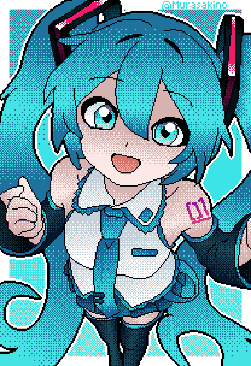 Murasakino_Kami's tweet photo. Miku Fanart

#pixelart #fanart https://t.co/74QvlhXQka