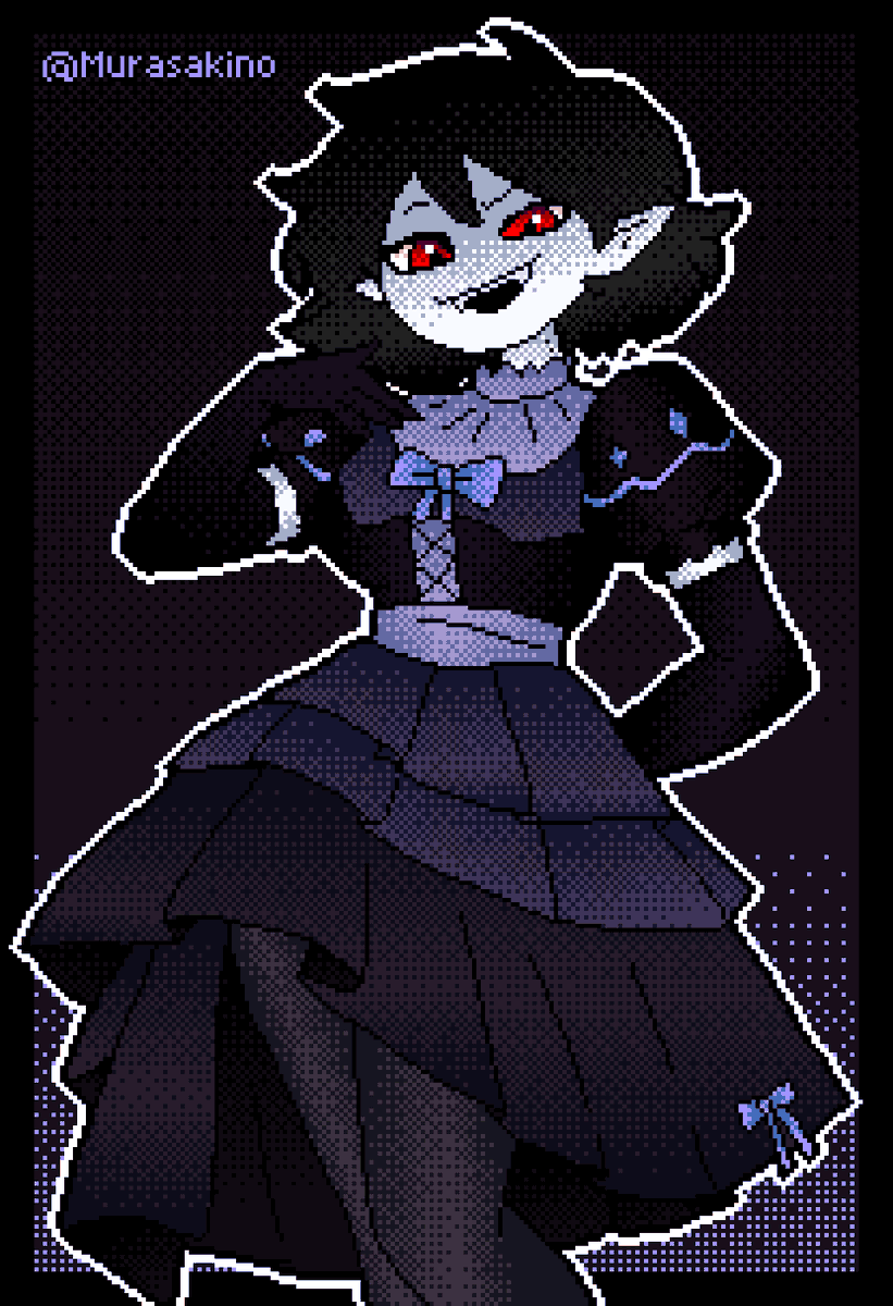 Murasakino_Kami's tweet photo. I love pretty evil girls in dresses

#pixelart #fanart https://t.co/VD5bzrYPpx