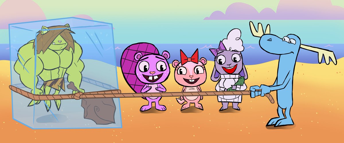 RizardLiz's tweet photo. A celebration to the new Happy Tree Friend's Episodes! 
Redrawn in the Operation: Tiger Bomb style! SPOILERS!!! Click view with Caution!
#htf #happytreefriends #htfkapow #fanart https://t.co/JGgorcpYmF
