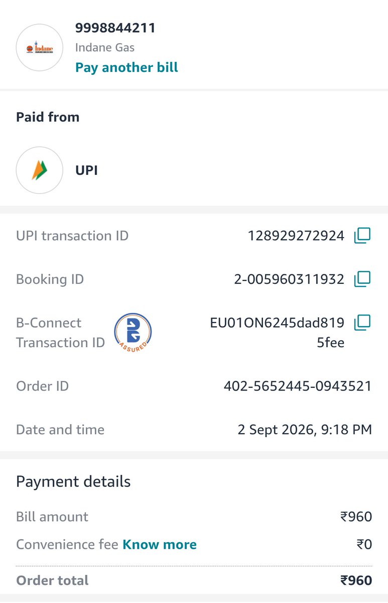 BD4912's tweet photo. Hello sir 
I had ordered my LPG cylinder 2nd September 
But still not received 
Plz help me immediately 

Lpg id- 7000000021119818
Mobile - 9998844211
Distributer code-0000112224

My id detail https://t.co/9dMJEOfEdY