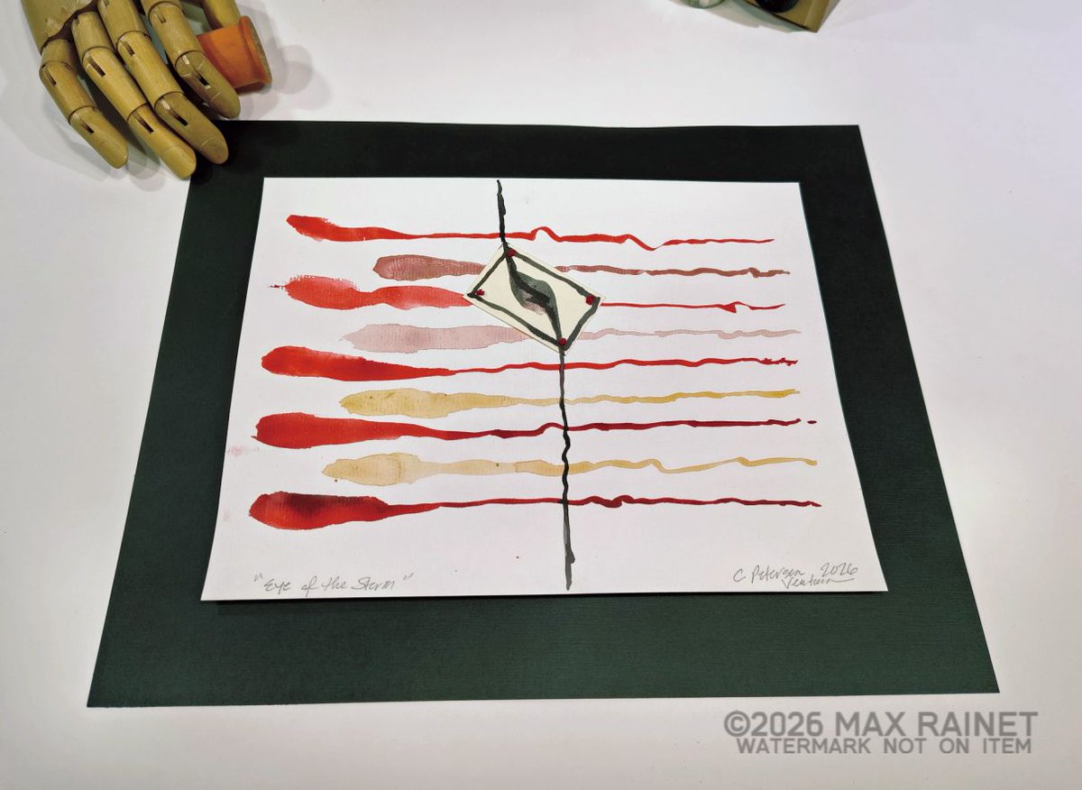 max_rainet's tweet photo. Eye of Storm 2026 C Peterson * Abstract WATERCOLOR Painting *Thread Sewn Collage | eBay https://t.co/IFiUDzjh3k
#AbstractART #WatercolorPAINTING #OriginalPainting #CathyPeterson #ListedArtist #mixedMedia #CollageART #UltraContemporary #ModernART #FrenchKnots #HandSewnART #Unique https://t.co/wDKRkMWYA0