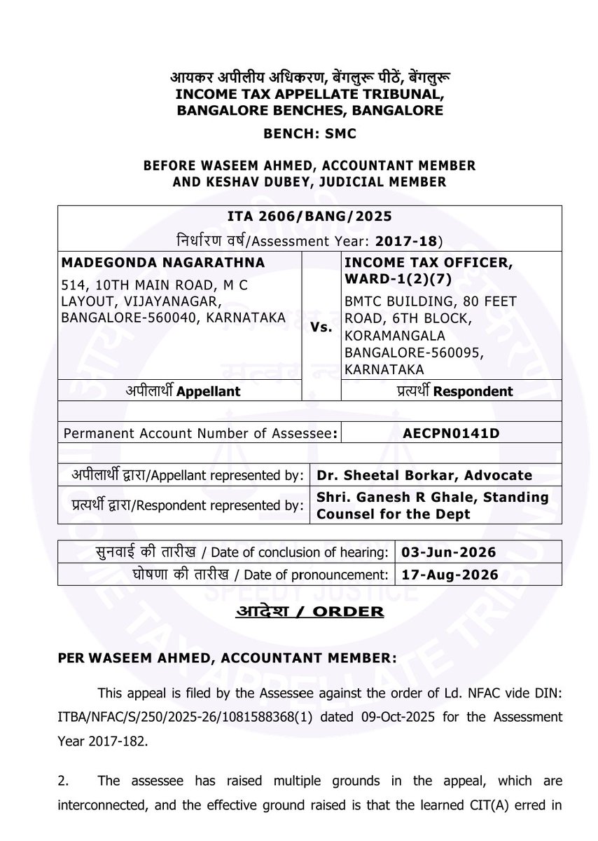abhishekrajaram's tweet photo. Where a cash deposit is reasonably traced to identifiable earlier withdrawals from disclosed bank accounts, it cannot be treated as unexplained money under Sec. 69 merely because of a time gap or its proximity to a property sale, unless the Department brings positive evidence showing another unexplained source or utilisation of the withdrawn cash elsewhere.