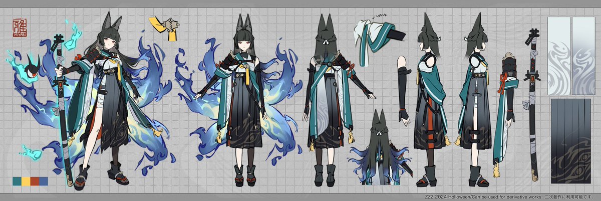 OmgItsDestNoWay's tweet photo. Hey with halloween coming up can we get the Miyabi halloween skin officially in the game 👀 https://t.co/Wzfzv21LXo