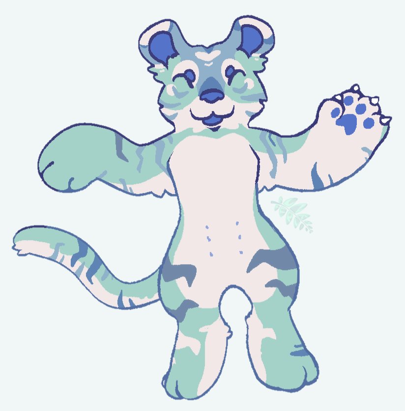 FloofyVisor's tweet photo. Baja Blast tiger!! Should I make them an adoptable? #furry #furryartㅤㅤㅤ https://t.co/tzZc8kwzIU