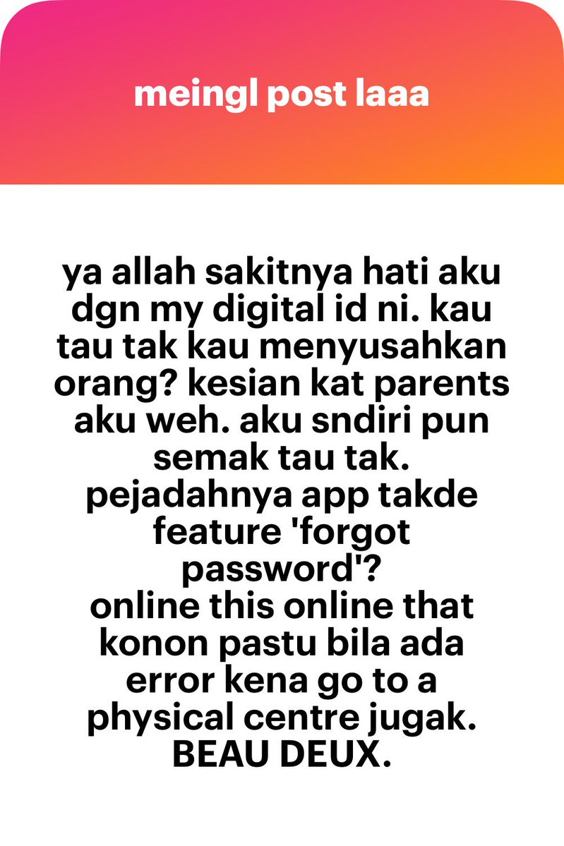 meinmokhtar's tweet photo. Terima kasih sebab menyusahkan orang ramai. https://t.co/B4WUn39iIO