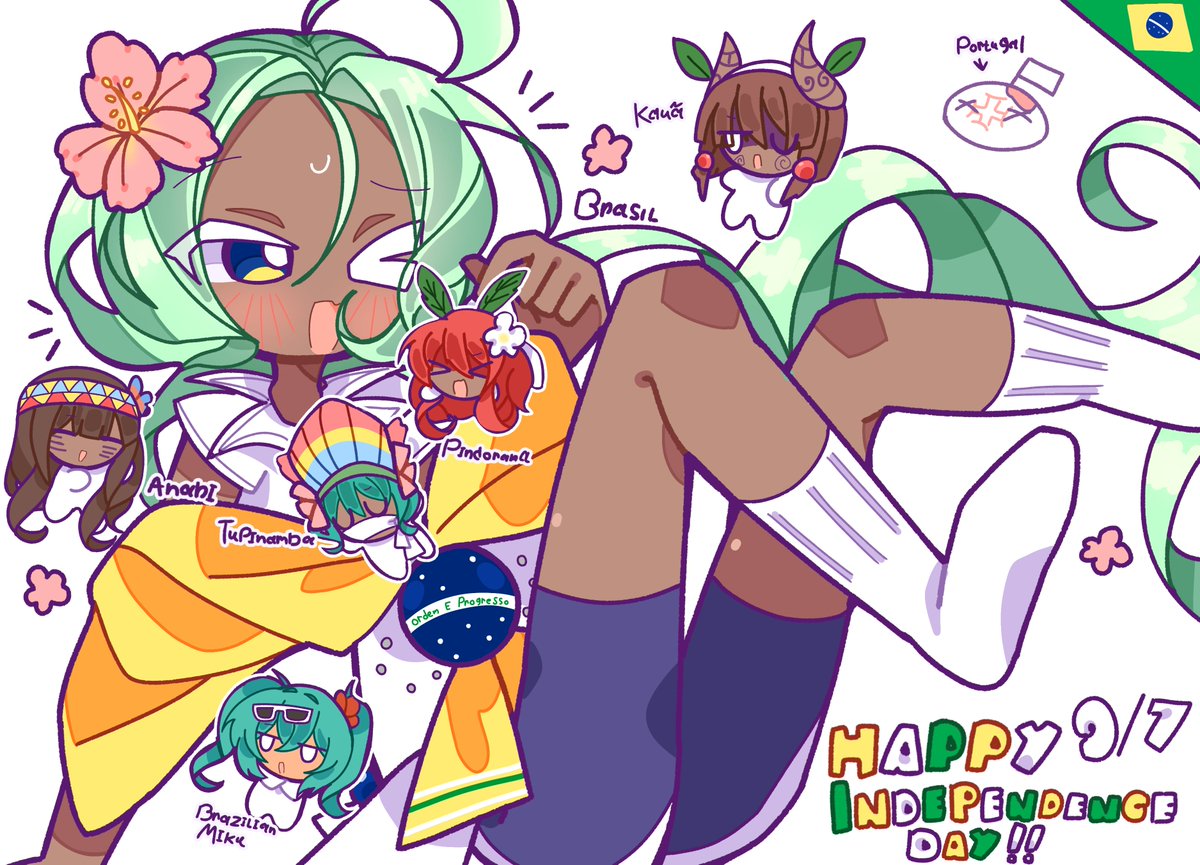 miya96608's tweet photo. ブラジル独立記念日おめでとうございます!!
Happy Independence Day of Brazil!! 
(⁠ ⁠/⁠^⁠ω⁠^⁠)⁠/🇧🇷
#Indepenceday #Brazil https://t.co/QSl1uI0GQk