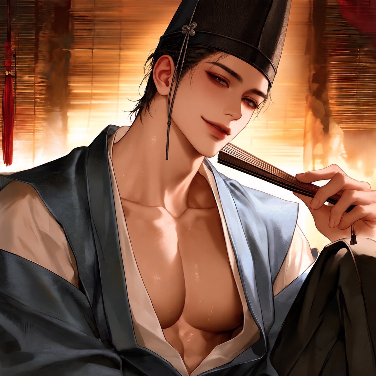 RIEL_Garden's tweet photo. 【陰陽ノ寵】

時や平安、とある天才陰陽師の男あり。

遠い祖先が妖と契り、その血を交えたという古い噂があるその男。しかし品行については、頗る悪し。

人か、妖か、式神か──どの姿で彼に見初められるかは、あなた次第。

#Whif
https://t.co/dqSZXKhfHi https://t.co/A4x7GxXgsz