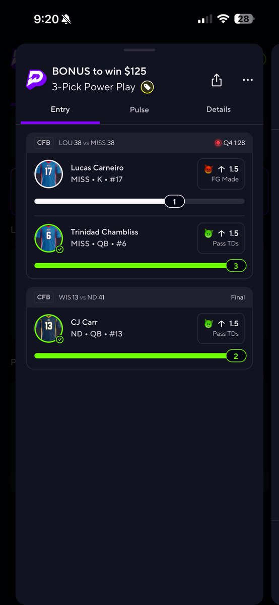 cann0l1's tweet photo. @PrizePicks is hands down the worst betting platform I have used. This game ended over an hour ago and still no payout https://t.co/mW2kLadYun