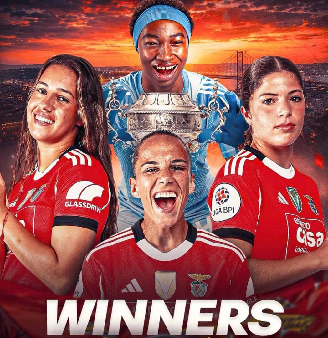 TheCameroonianZ's tweet photo. Nouvelle fierté camerounaise 🇨🇲

Michaely Bihina remporte la Super Coupe du Portugal avec le Benfica.

Félicitations à la Lionne Indomptable pour ce sacre ! https://t.co/HM88tLixu7