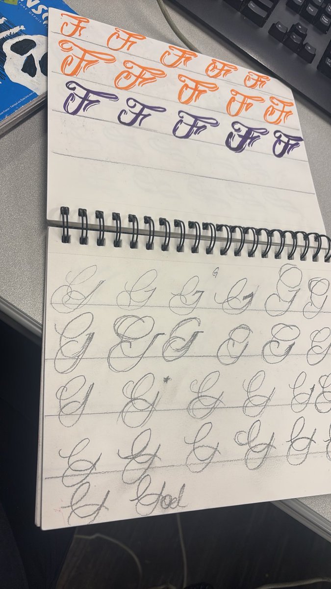 HitmonSavage's tweet photo. Day 3 of Sketching daily 
Lettering Sketch Book
F and G https://t.co/mQr9XSj2jS