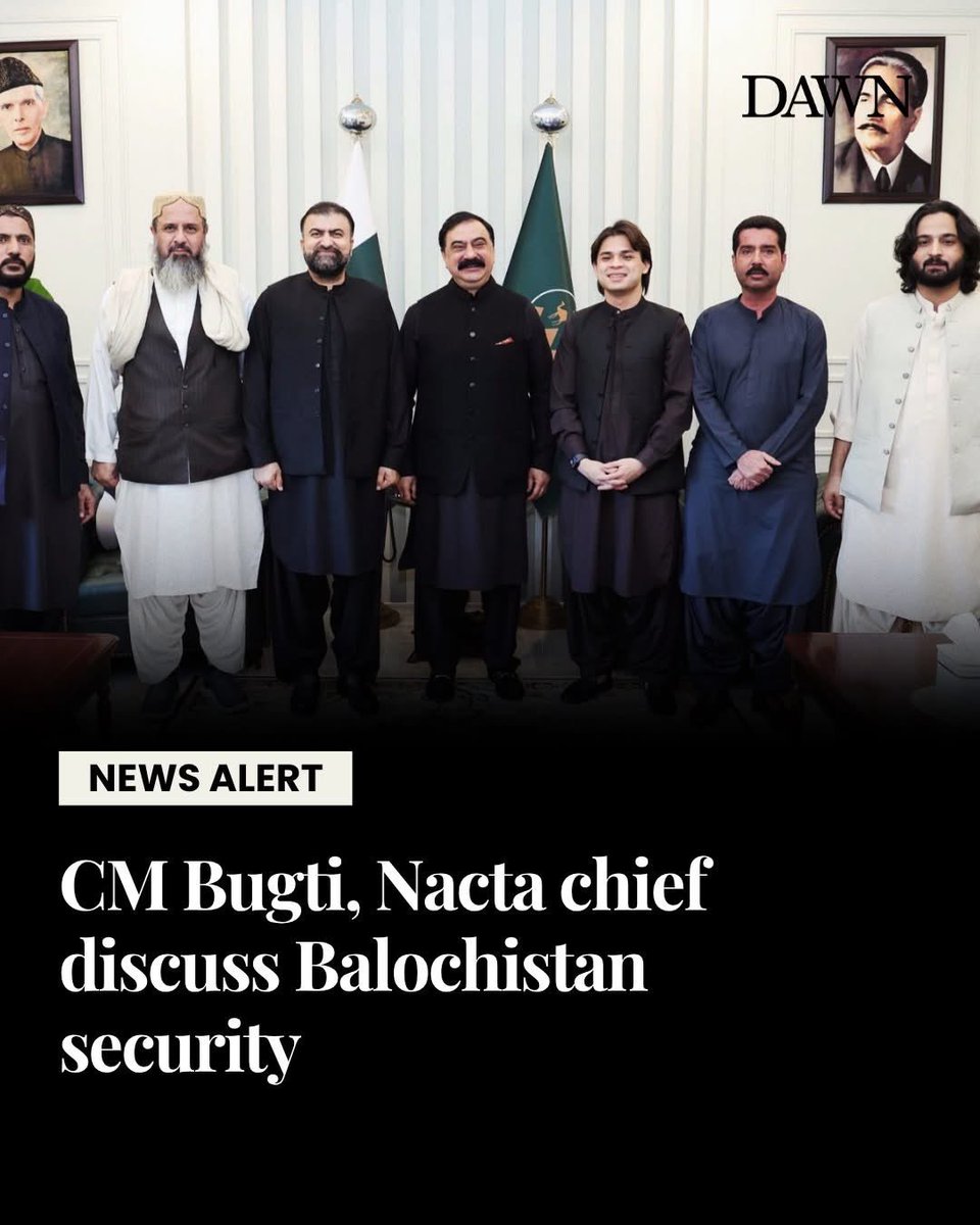 Kj_Reportss's tweet photo. Criminal Conclave🚨🚨
NACTA chief Faisal Naseer, known as Dirty Harry and infamous for HR violations in Punjab, met Sarfraz Bugti, death squads leader Shafiq Mengal, Fareed and others in Quetta.
New games to unfold in Balochistan? https://t.co/7O0Zfxb4zH