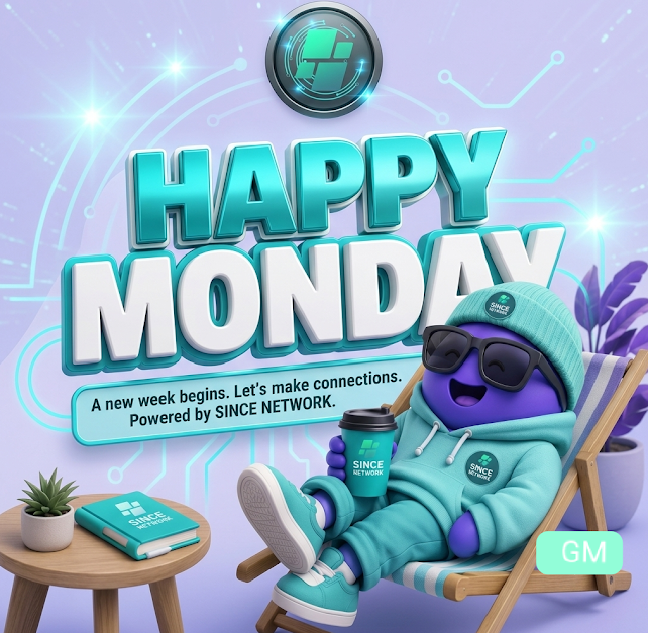 Since_Network's tweet photo. GM, builders! ☕️⚡️
New week, new blocks to build. Grab your coffee, charge your wallets, and let's turn up the alpha. 🚀
What are you locked in on this week? Drop your project below! 👇
$SINCE #SinceNetwork #Web3 #Crypto #BuildOnWeb3 #GM https://t.co/JfmasT6vF5