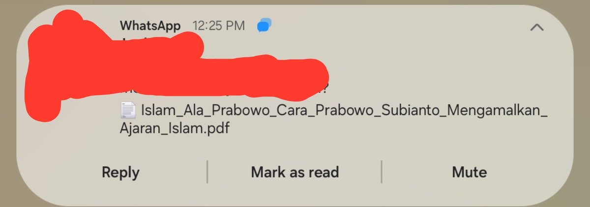 pengincumlaude's tweet photo. Pernah gak temen lu tiba2 kirim pdf Islam ala Prabowo https://t.co/dFvtfd8QH4