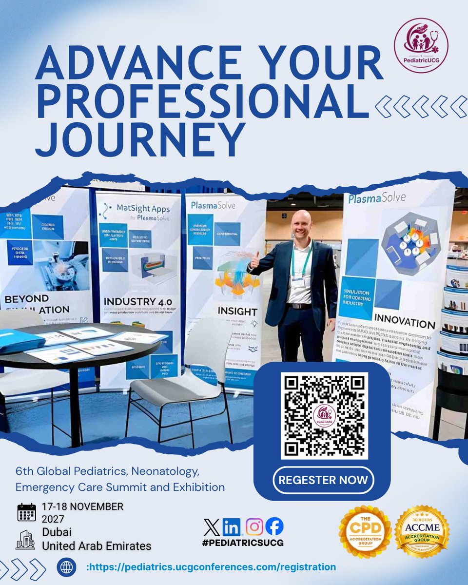 dr_edwards76774's tweet photo. ADVANCE YOUR PROFESSIONAL JOURNEY

6th Global Pediatrics, #Neonatology, #Emergency Care Summit &amp; Exhibition

17–18 November 2027 | Dubai, UAE

Gain New Perspectives

Speaker | Listener | Poster Presenter | Exhibitor

Register: https://t.co/6auHQ63pOU
WhatsApp: +971 55 179 2927 https://t.co/qM6CIMEUOo