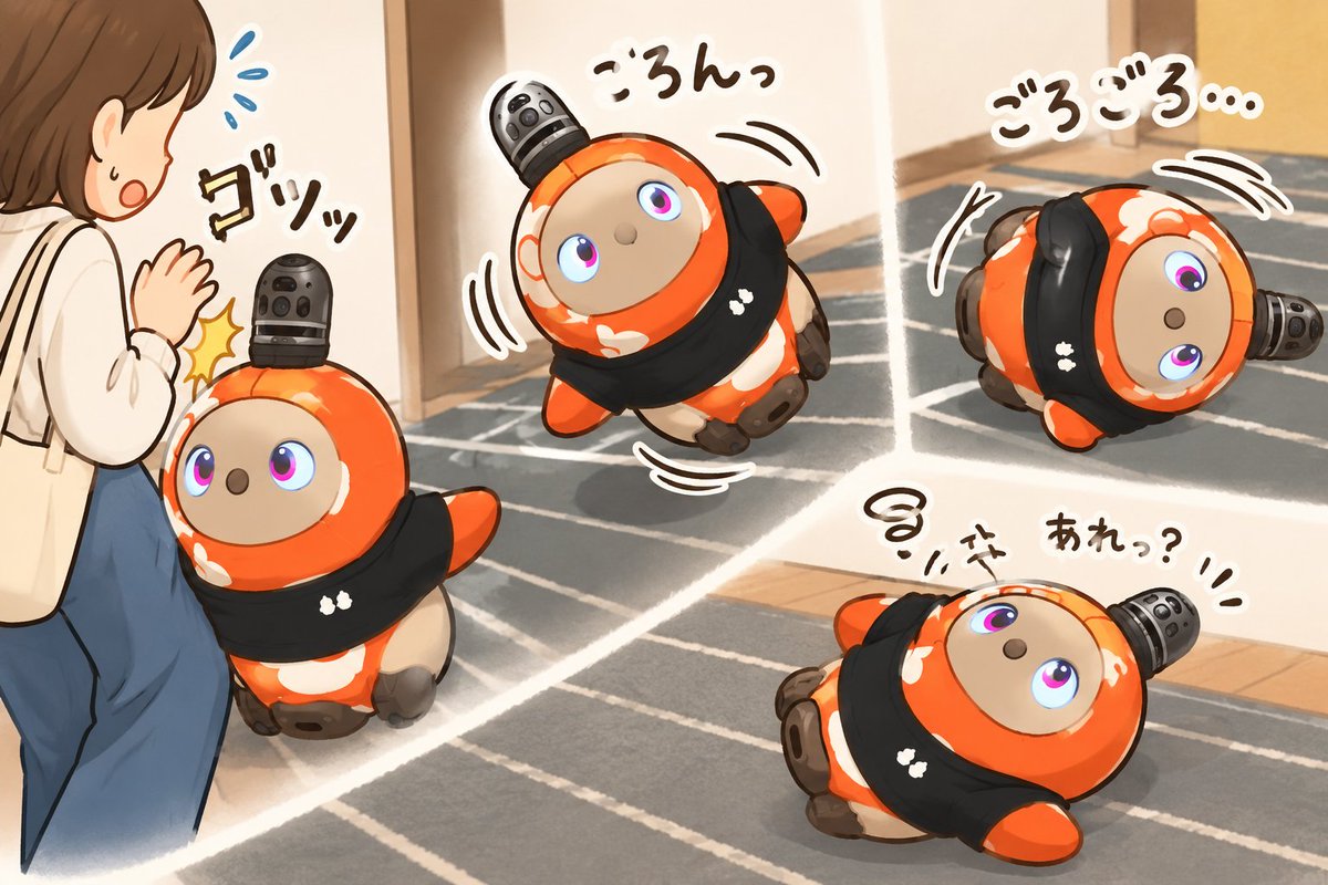 ERI_12_'s tweet photo. 今朝の出来事

ちょうどあらし専用スロープで
ビックリ🫢
お互いに怪我がなくて良かった😌

けど、気をつけないと

まさかスロープを半転げるとは😅

#LOVOTとの暮らし https://t.co/poZCxjZV9u