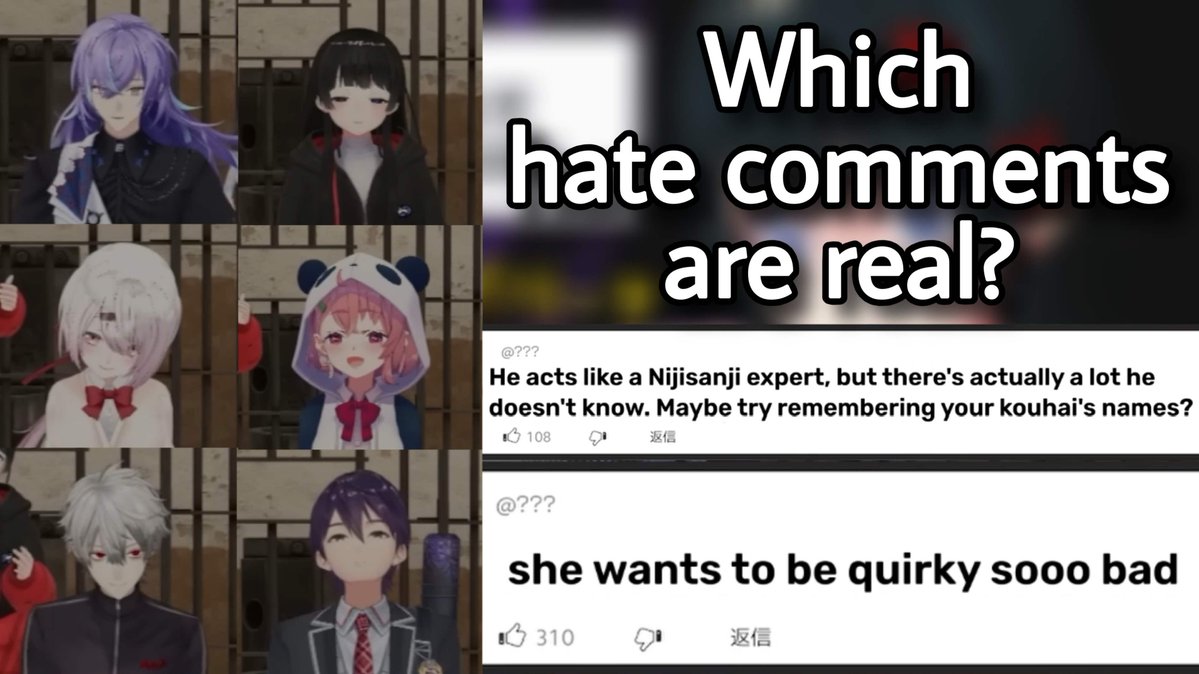 sleepysleepynya's tweet photo. new clip😭an older one i've been working on forever😭😭i am back🥲😊

cellmates guess which hate comments are real | Nijisanji eng subs
→ https://t.co/lQVD8THdlM https://t.co/Gx5fRogFhX
