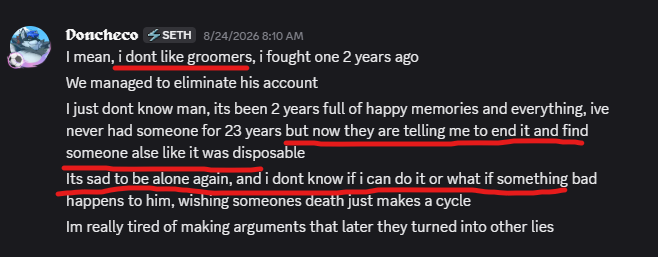 FatalSans_y's tweet photo. If y'all don't believe me. Here's somewhat of a proof that Doncheco won't separate from dmike / dmaikoh that easily  

Also it's funny how he says he "hates groomers" but he's with one😂 https://t.co/k8e1fHyWuR