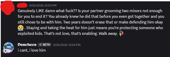 FatalSans_y's tweet photo. If y'all don't believe me. Here's somewhat of a proof that Doncheco won't separate from dmike / dmaikoh that easily  

Also it's funny how he says he "hates groomers" but he's with one😂 https://t.co/k8e1fHyWuR