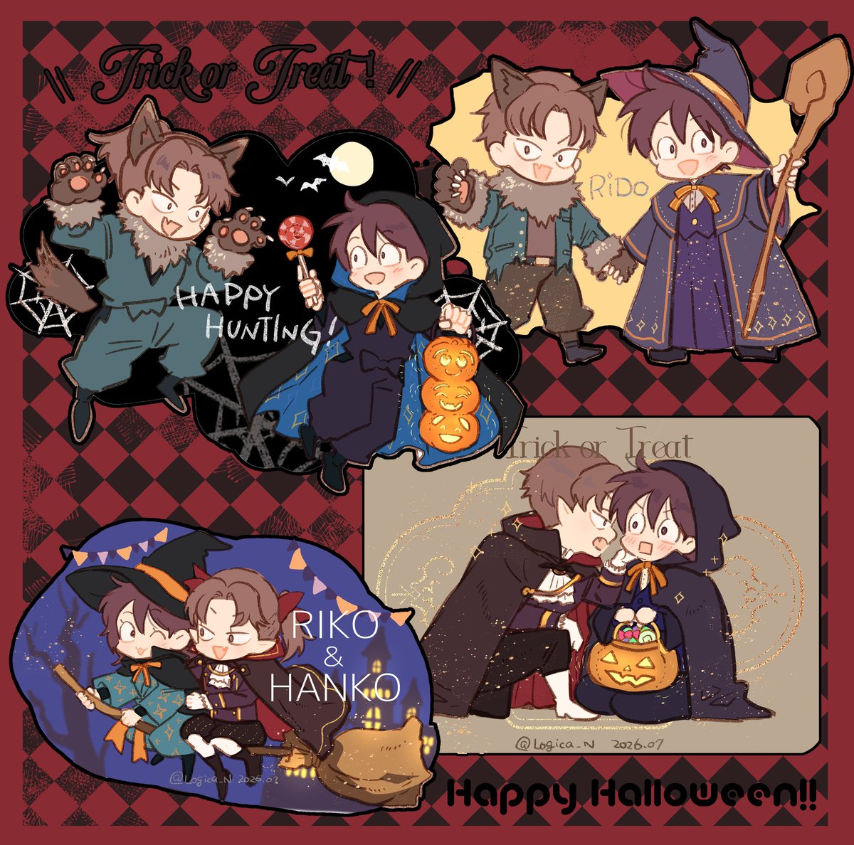 Logica_N's tweet photo. 🧙‍♀️han子さん他🎃✨(再掲) https://t.co/mKtnaMtmUV