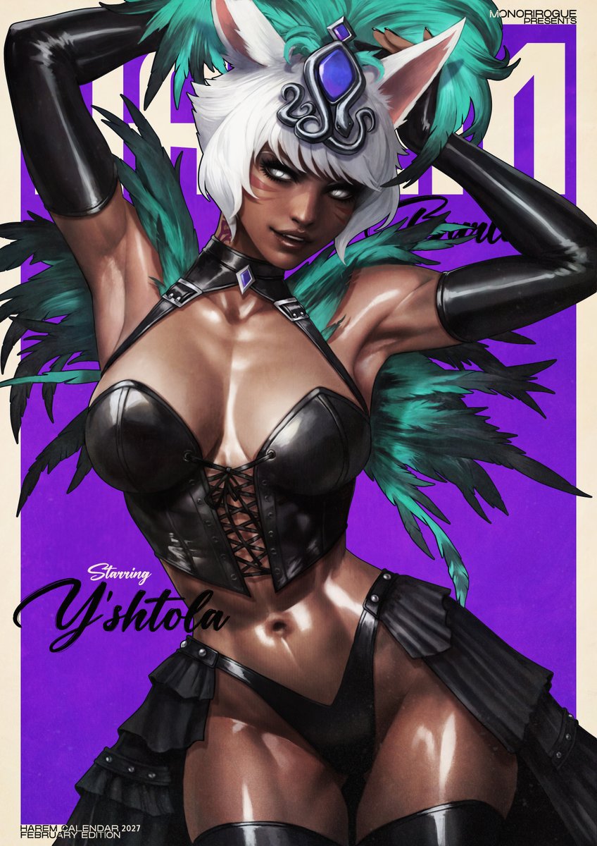 MonoriRogue's tweet photo. 2027 HAREM Calendar - Y'shtola

February cat mom. https://t.co/qBC6o7HNZm