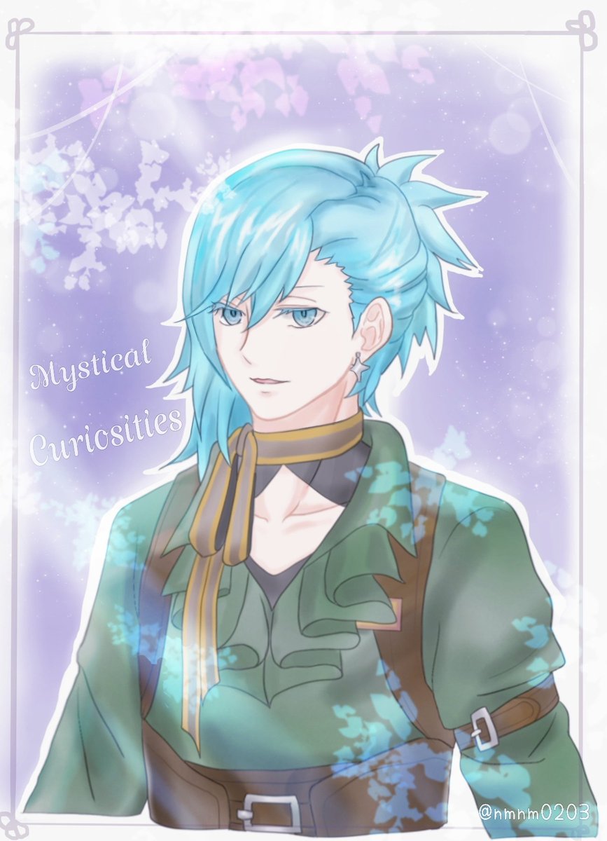 nmnm0203's tweet photo. MC💎藍さん🌸
*イラスト https://t.co/UD8g0AO3A7