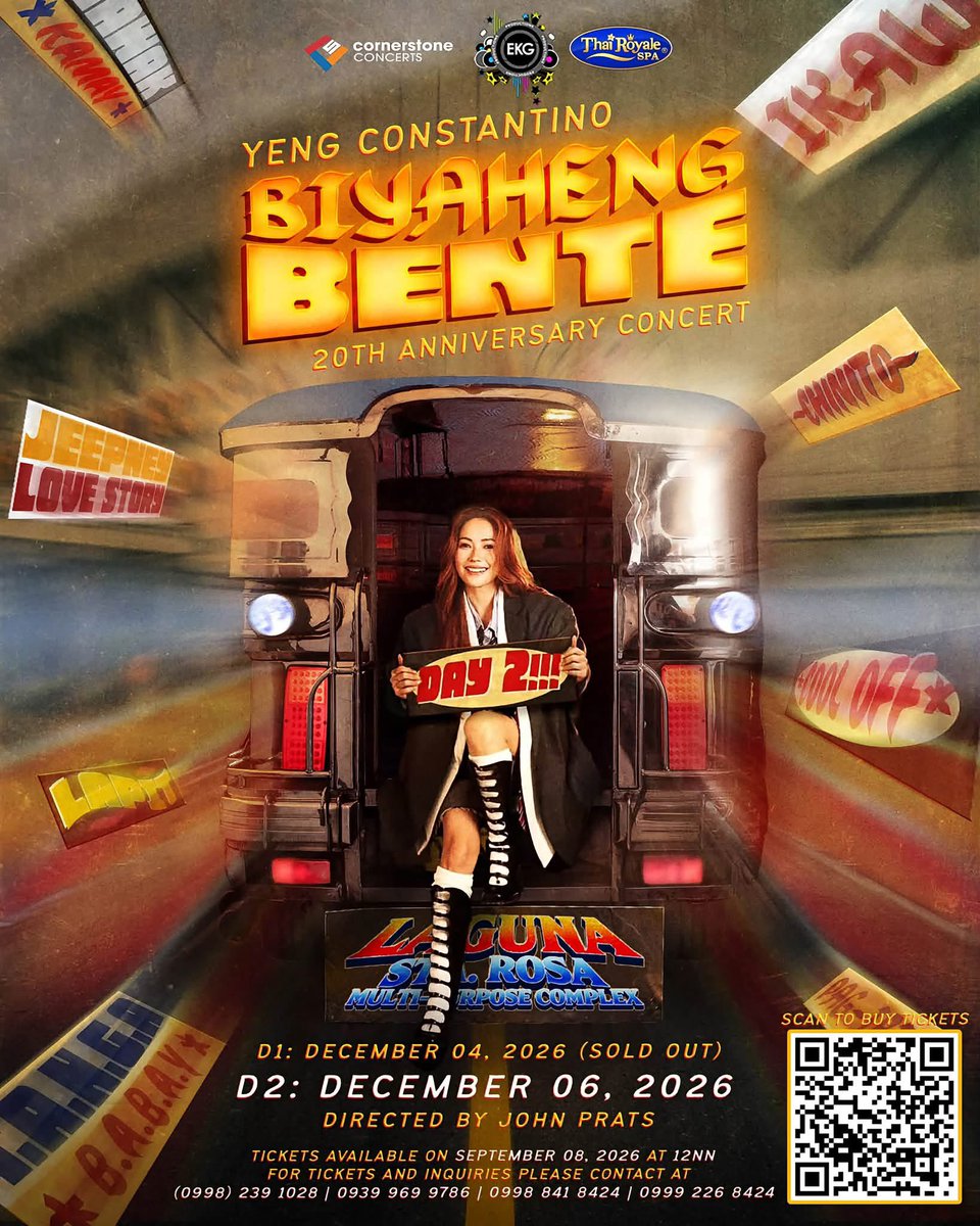YengPLUGGEDin's tweet photo. LAGUNA! Ito na ang DAY 2 ng Biyaheng Bente dyan! DEC 6, 2026 na! 

Bukas na ang ticket selling! Lezz gow!!! https://t.co/rdHaTl86mM