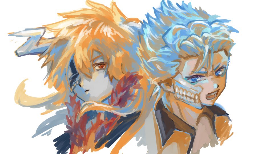 hokuchaaa2525's tweet photo. オレンジ長髪一護が1番かっこいいと思ってるため、描きました
この人たち補色関係なのかわいいな https://t.co/oMZL1sOlsf
