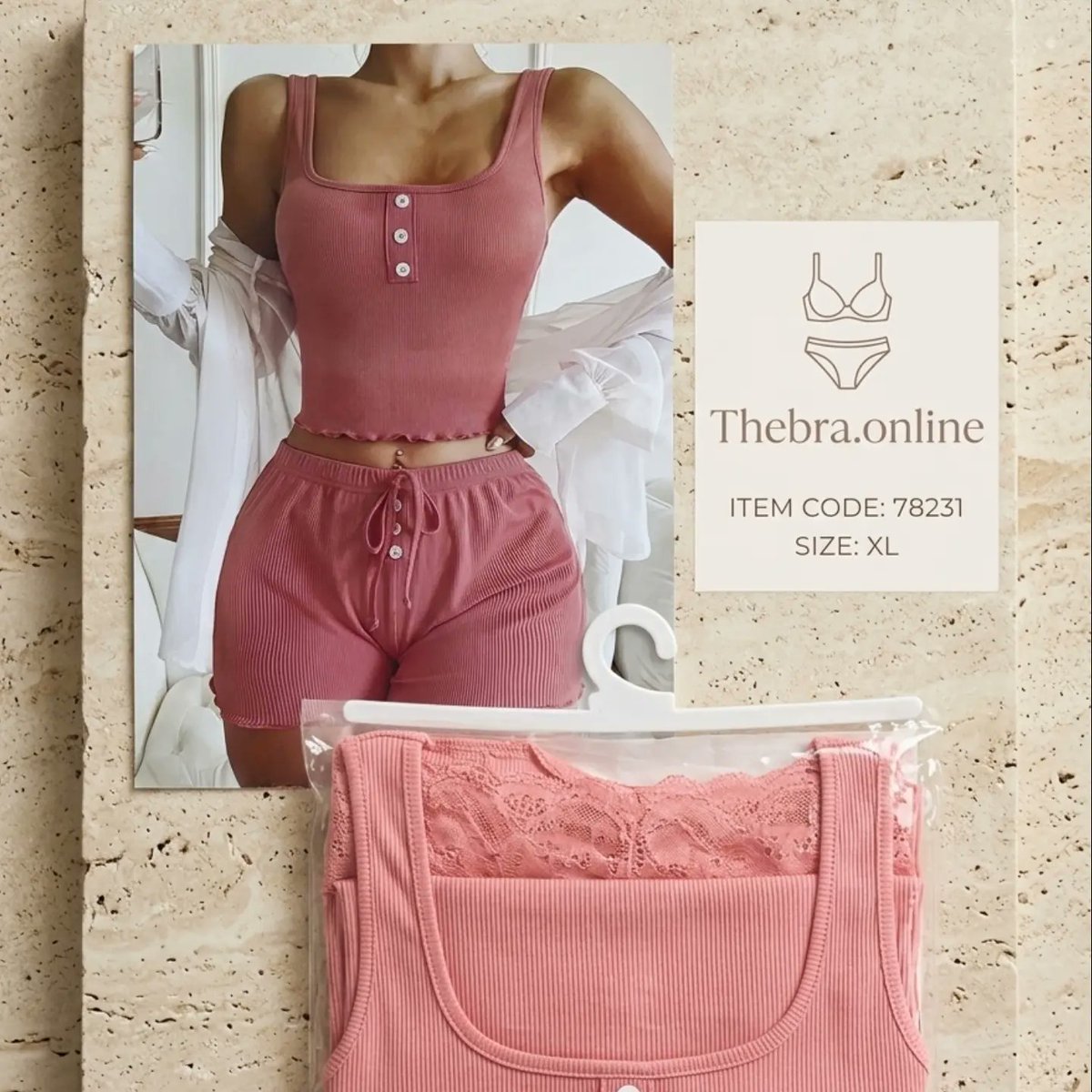MaynardPorb91p's tweet photo. Photo by Thebra. online on June 24, 2026. May be an image of sleepwear, shorts, a drawstring, a top, a chemise, and a bra. https://t.co/eYddshZmDN