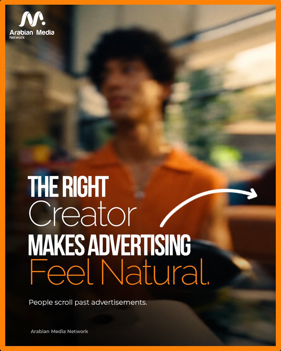 arabian_mn's tweet photo. The right creator doesn’t just promote a brand they make the message feel natural.​
When content feels authentic, attention becomes action.​
​
#InfluencerMarketing #CreatorMarketing #BrandBuilding #ArabianMedia https://t.co/XH84zmb1PM