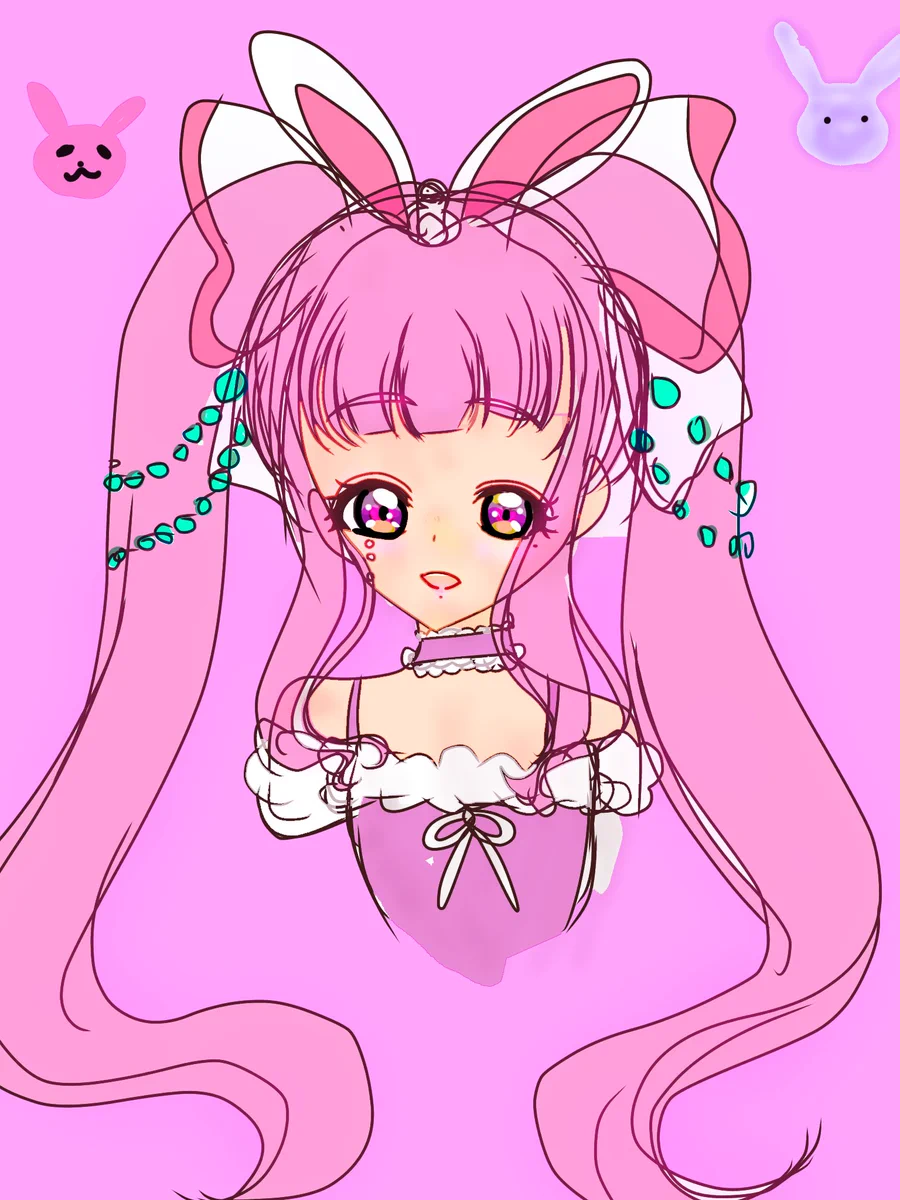 小さな可愛い子♪お花大好き♡たれ耳うさぎちゃん(濃紫) 兎姫乃もも🍑🐰🪐@新人VTuber on X: 