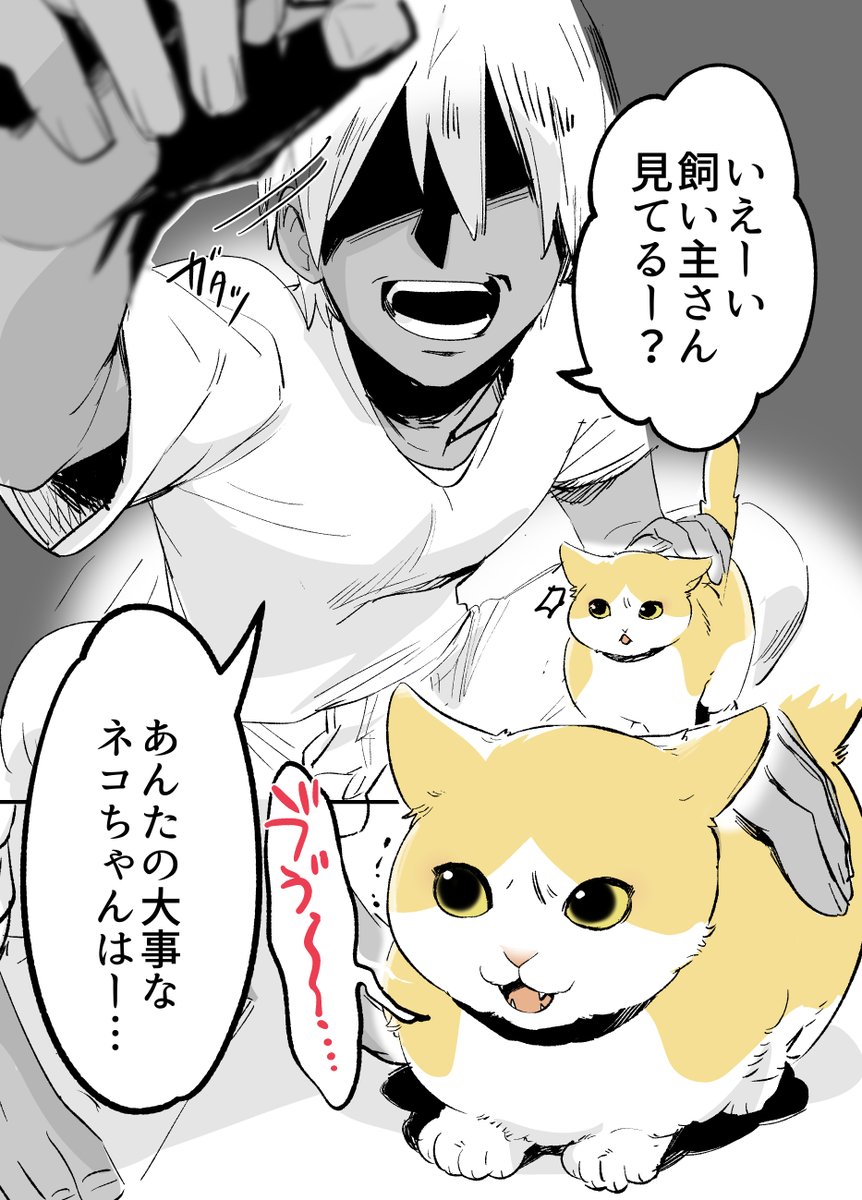 hisakawa_haru's tweet photo. ネコられ漫画 https://t.co/XixRJEYN11